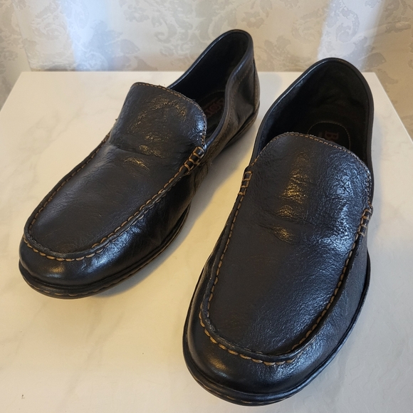 BORN Men's Loafer Driving Leather Shoes, Size 12M, Black, Slip on, Classic Style - Picture 13 of 16